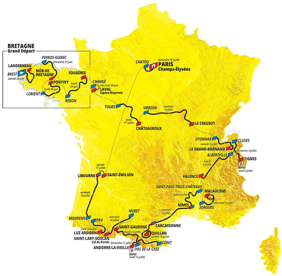 Bản đồ chặng đua Tour de l’Ardeche 2021 tại Pháp